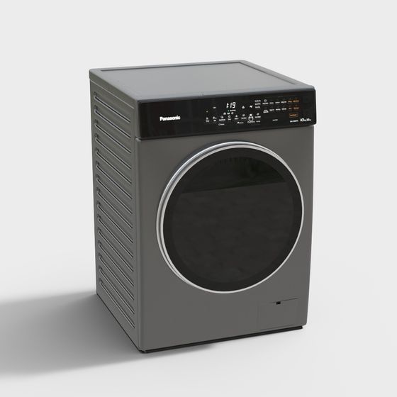 Stylish Panasonic Washing Machine 3D Model