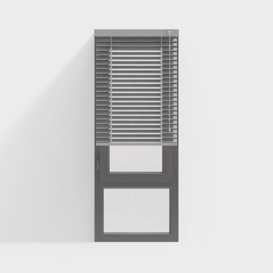 Minimalist Louvered Door 3D model