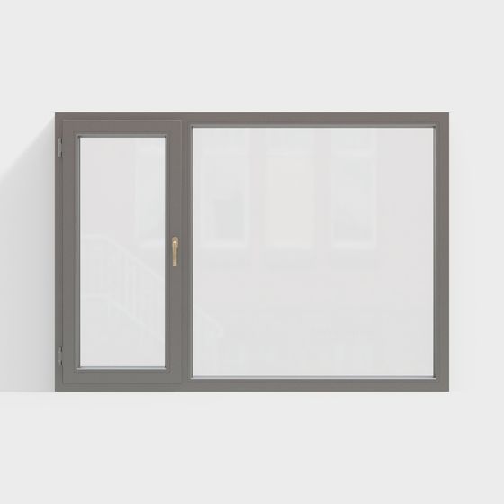 Modern Push-Pull Window 3D model