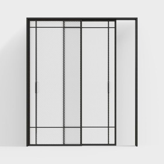 Industrial Metal Door 3D model