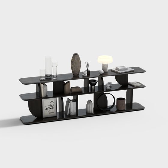 Urban Bookshelf 3D model