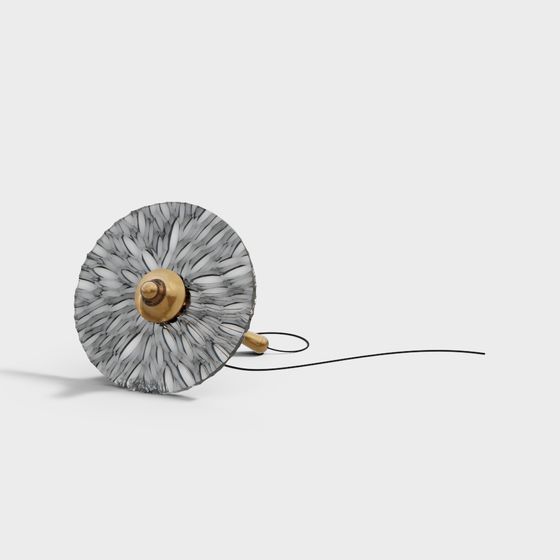 Floral Whirl Low Polygon Chandelier 3D model for Modern Spaces