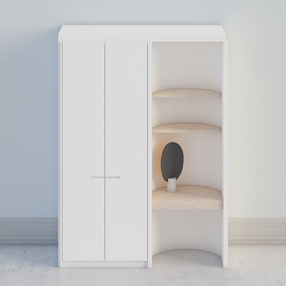 Minimalist Corner Cabinet 3D model