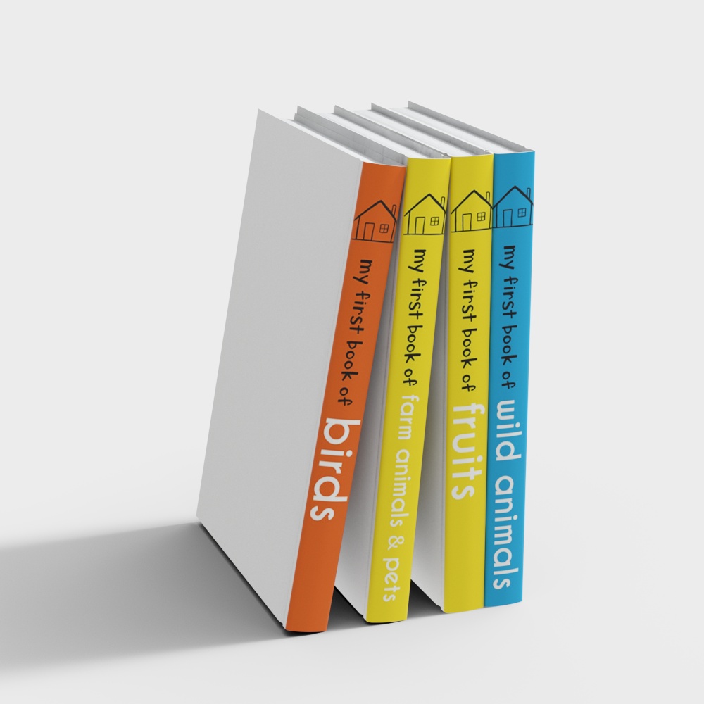 어린이 책 조합 장식