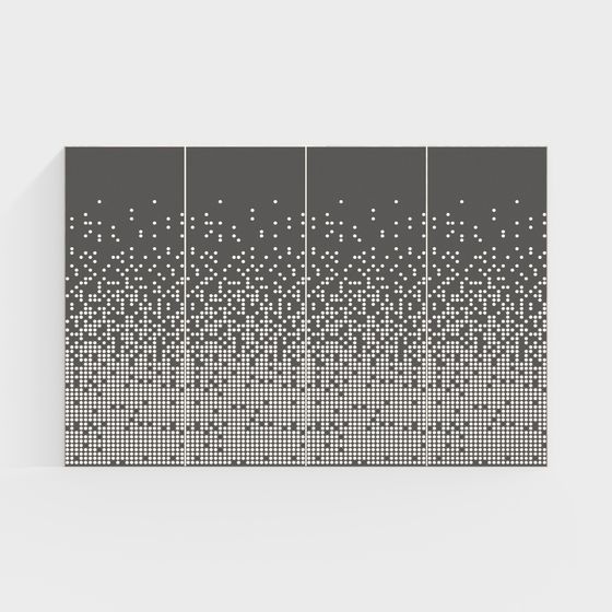 Pixel Wall Panel 3D model