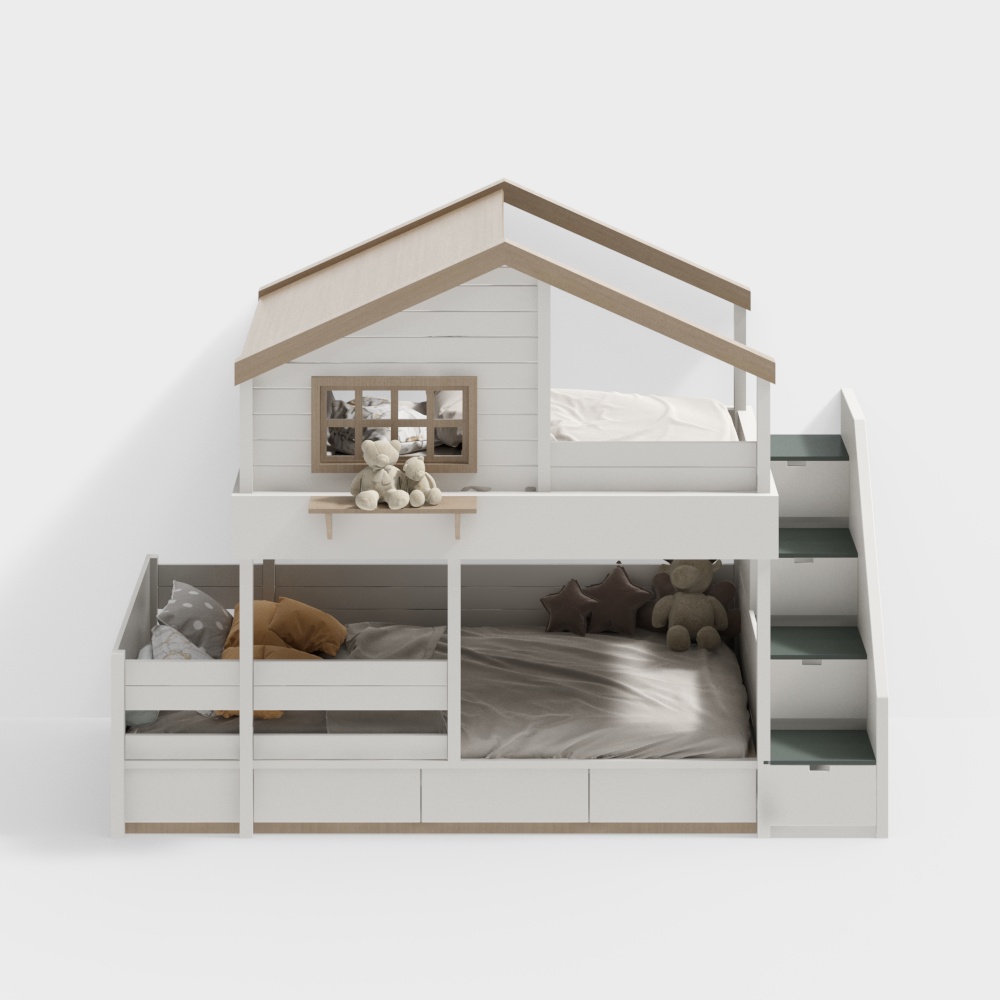 Giường tầng phòng trẻ em Bắc Âu