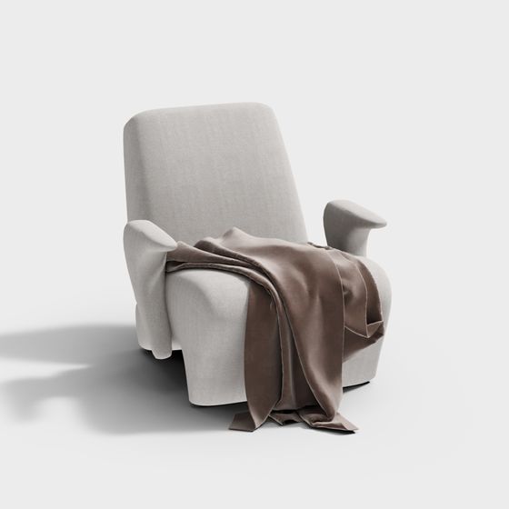 Comfortable Sofa Low-Poly 3D Model