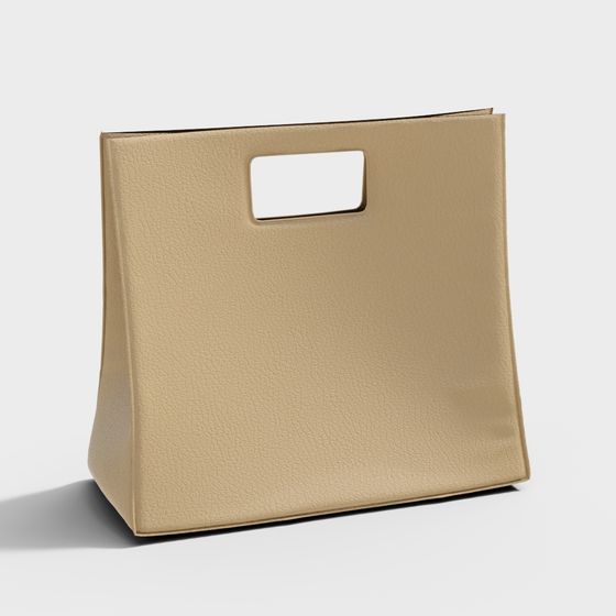 Elegant Minimalist Shopping Bag 3D model
