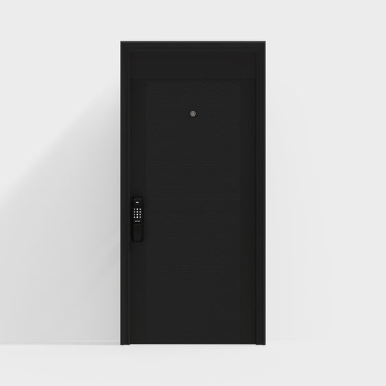 Low-Poly Modern Door 3D Model Design