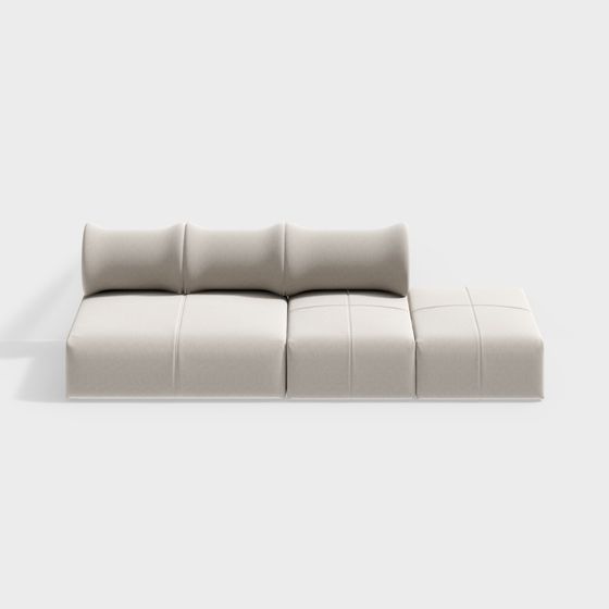Urban Comfort Sofa 3D Model