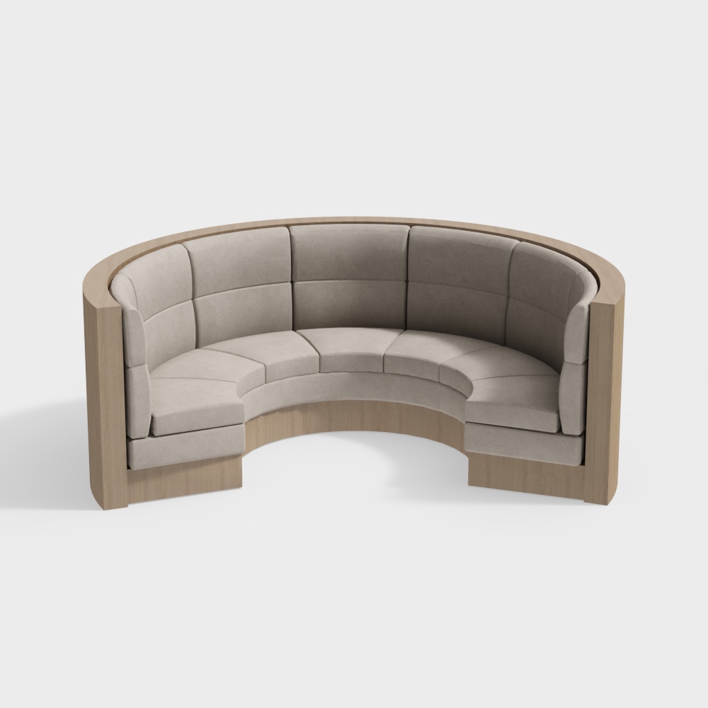 Modern Curved Booth Sofa