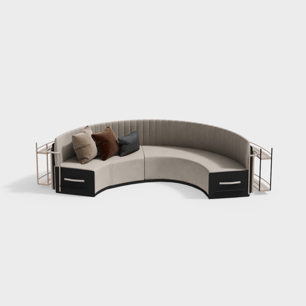 Sofa ghế ngồi cong hiện đại