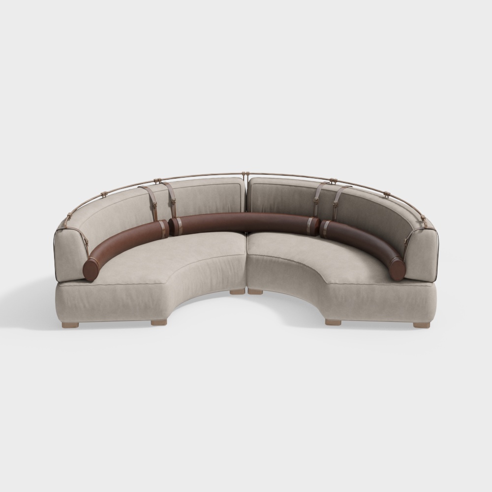 Modern Curved Booth Sofa