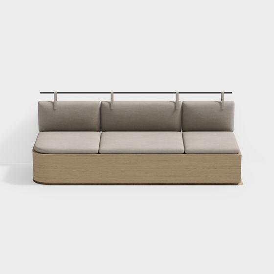 Urban Comfort Low-Poly Sofa 3D model