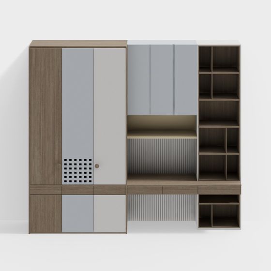 Urban Bookshelf 3D model