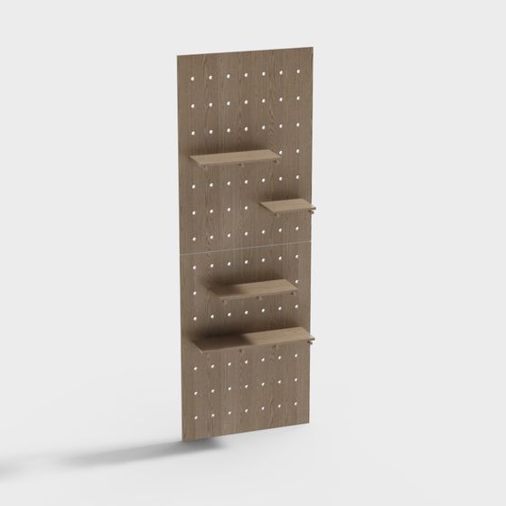 Pegboard Shelf 3D model
