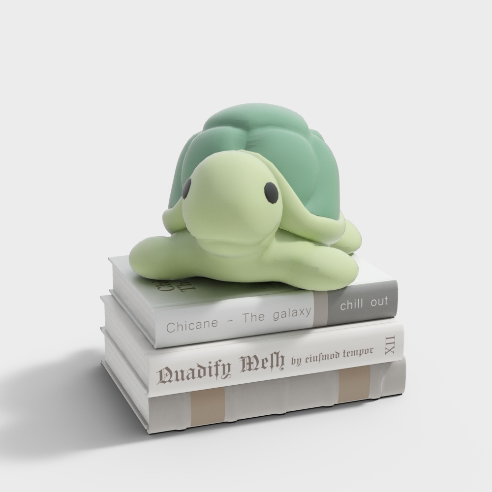Charming Low-Polygon Sea Turtle 3D model