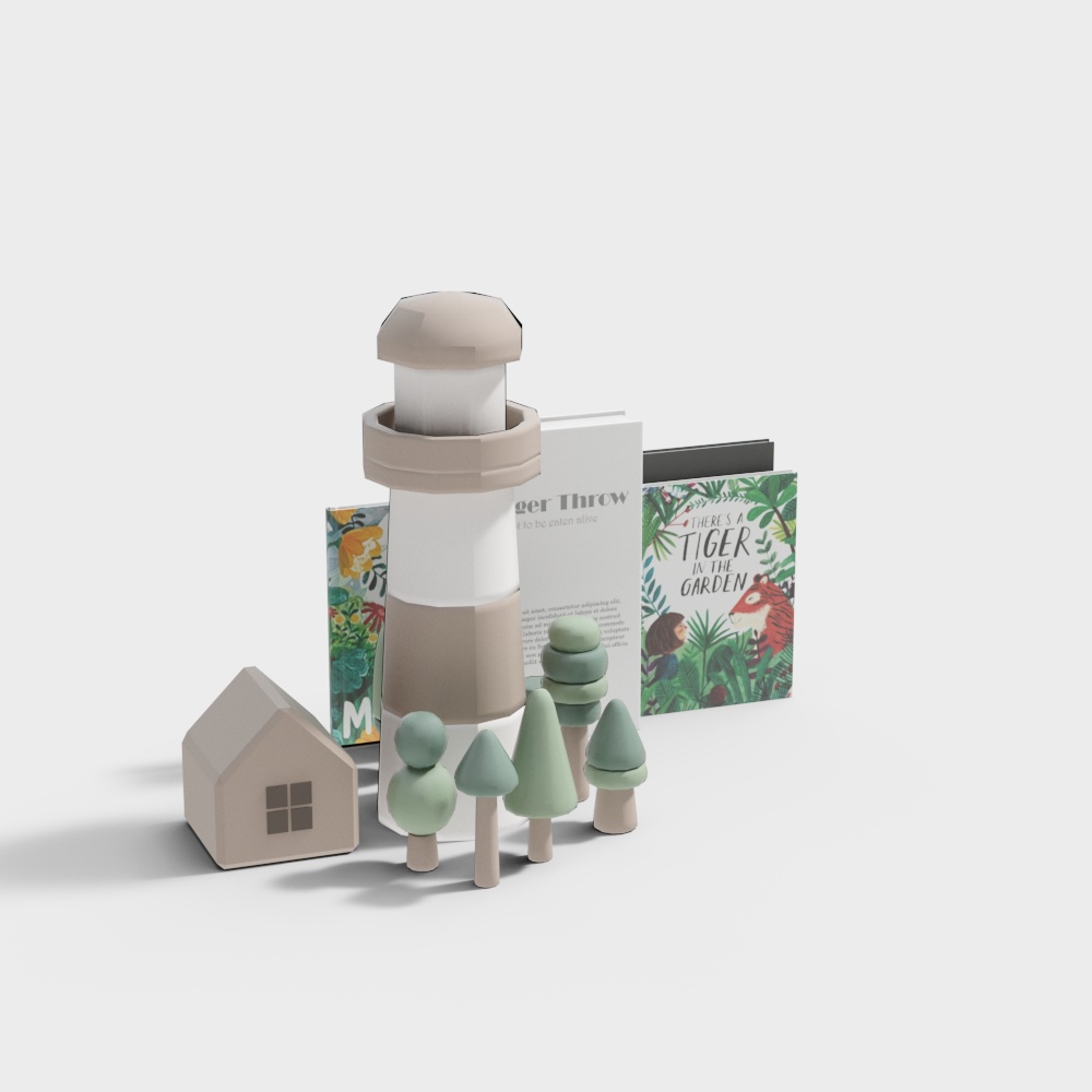 Set di Libri con Blocchi da Costruzione per Bambini