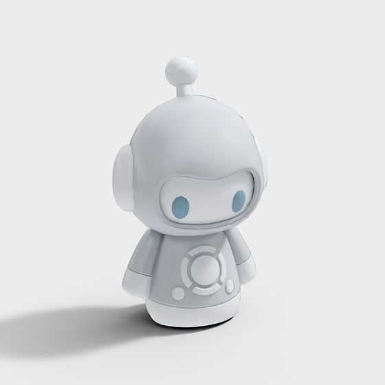 Futuristic Low-Poly Robo 3D model