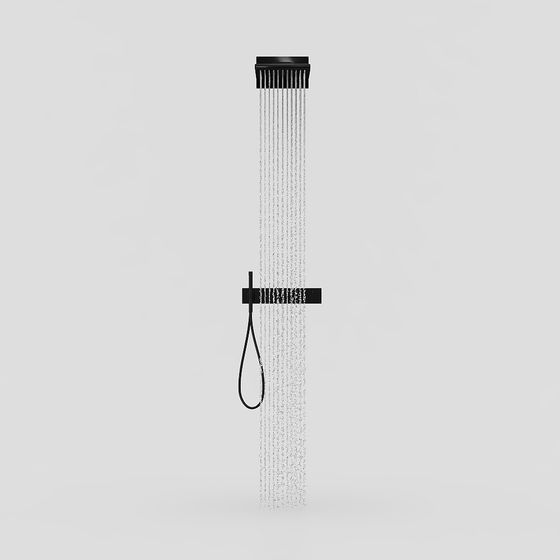 Душевая головка с потоком воды