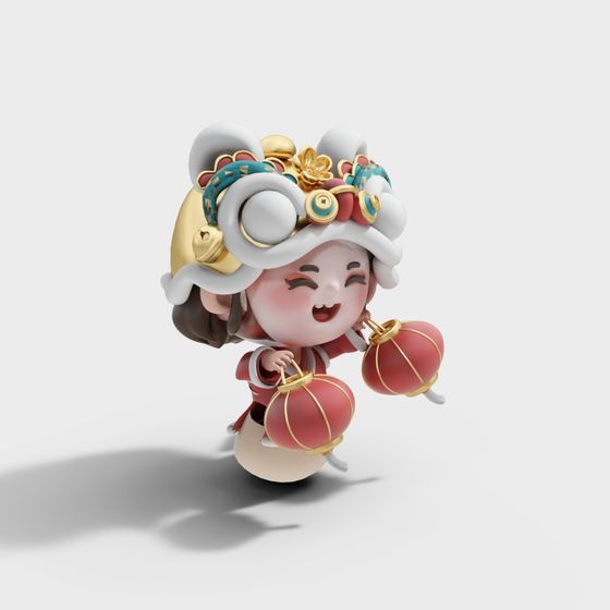 Lantern Fairy 3D model