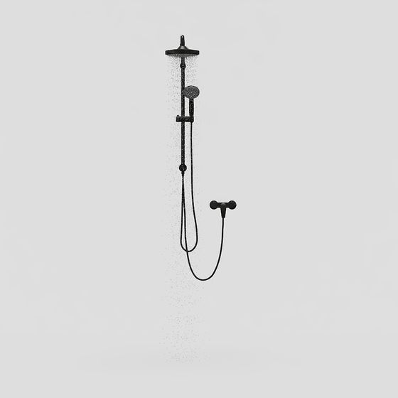 Modern Minimalist Shower System 3D model