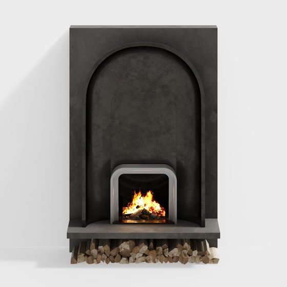 Modern Embedded Fireplace