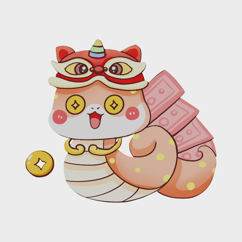 Настенное украшение в виде мультяшной змеи