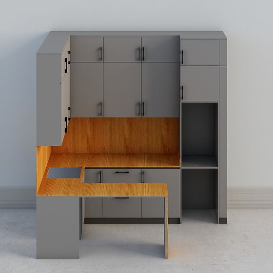 Velogistic Hail Kitchen 3D Model in Gray