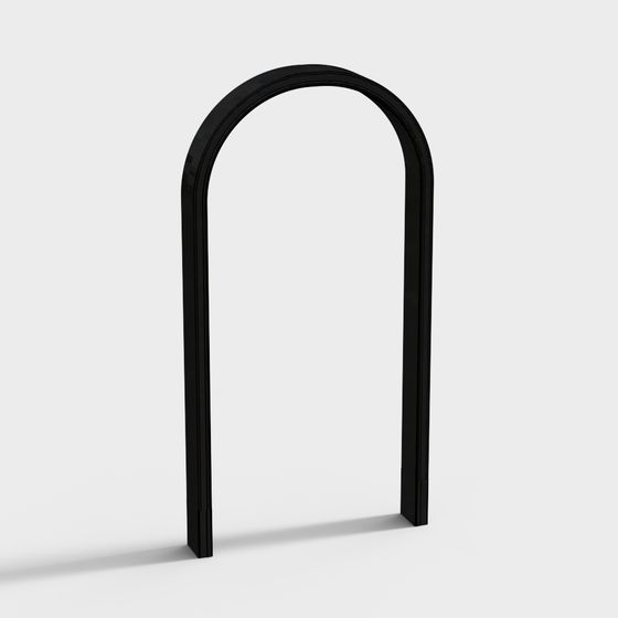 Stylish Low-Poly Door Frame 3D model for Creative Designs