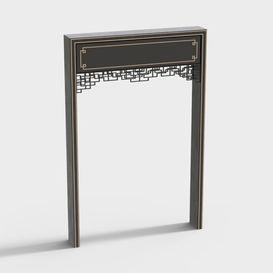 Oriental Gate Low-Poly 3D model for Creative Projects