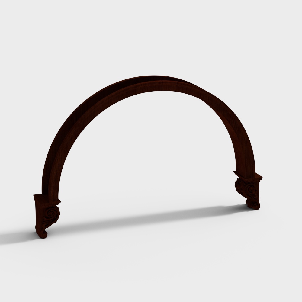 Soul of the Arch 3D Model – Wooden Baroque Minimalism
