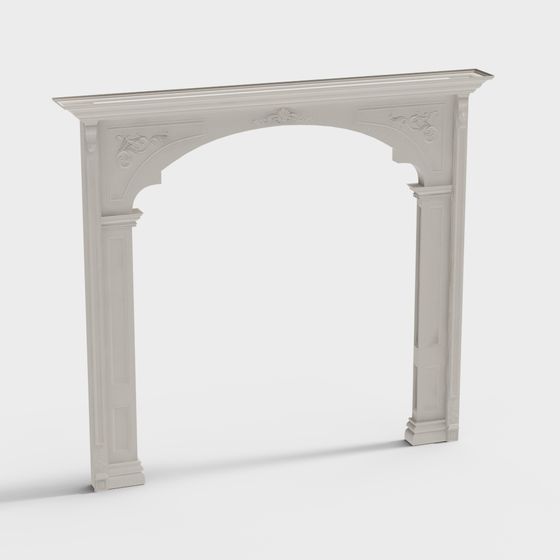 Elegant Victorian Archway 3D model