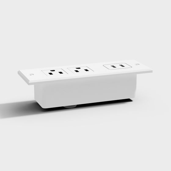 Hidden Power Outlet 3D model for Modern Aesthetics