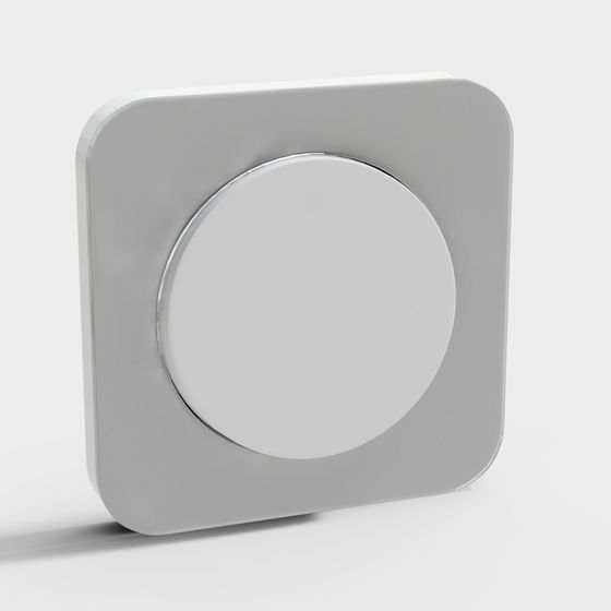 Stylish Square Button 3D model for Various Applications