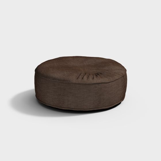 Unique Round Cushion 3D model for Modern Interiors