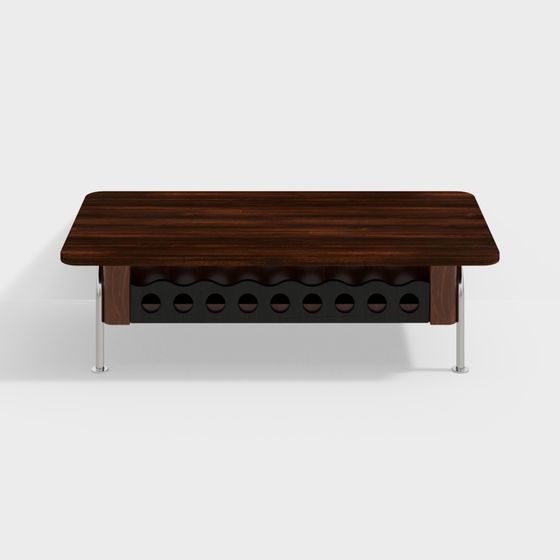 Elegant Low-Poly Coffee Table 3D model
