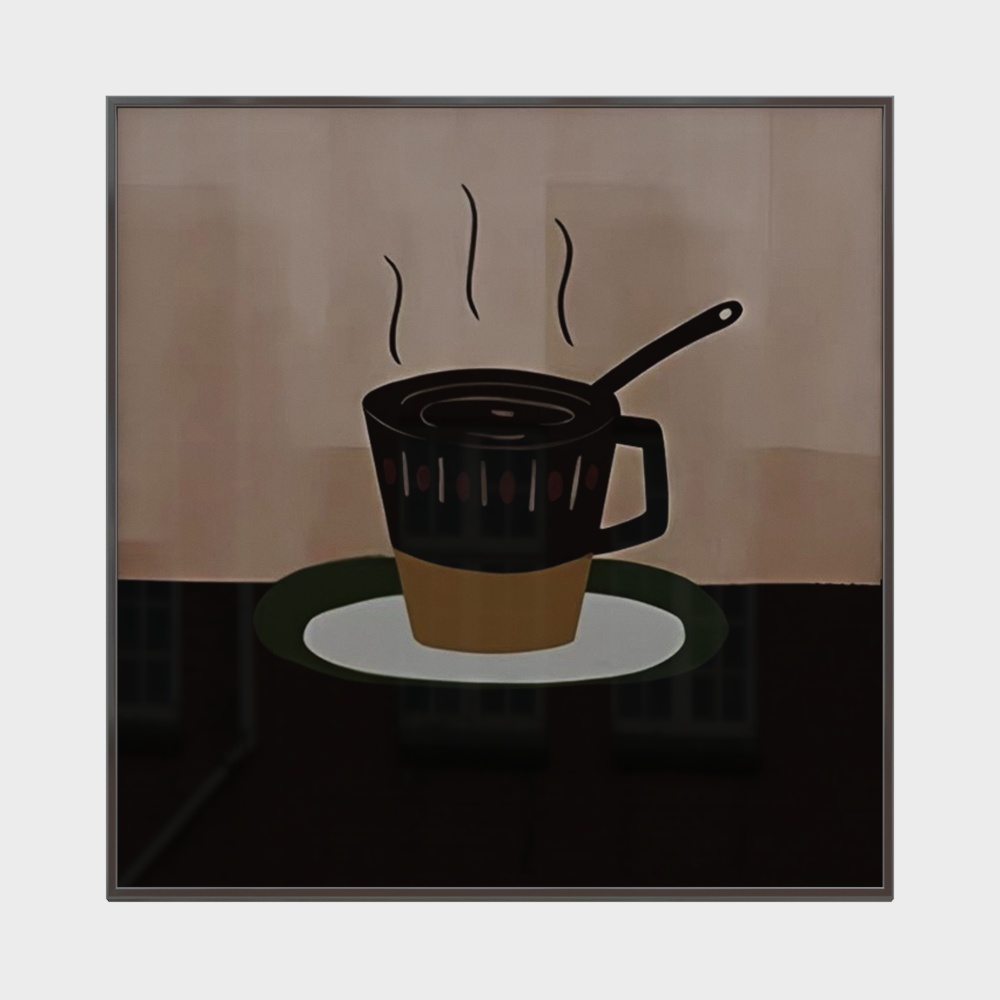 추상 유화 장식