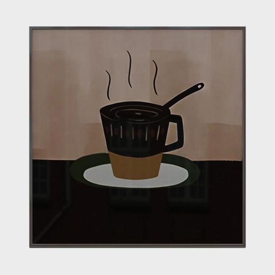 추상 유화 장식