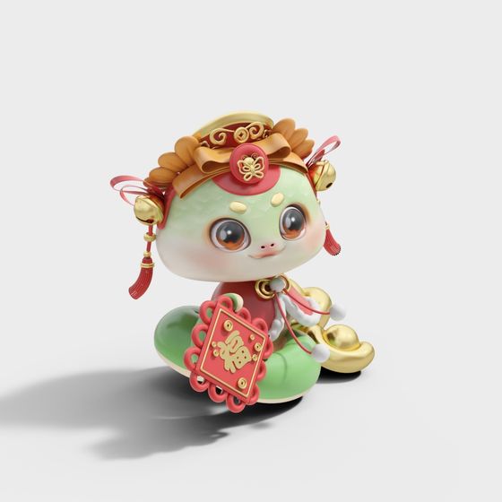 Fortune Turtle 3D Model for Creative Projects