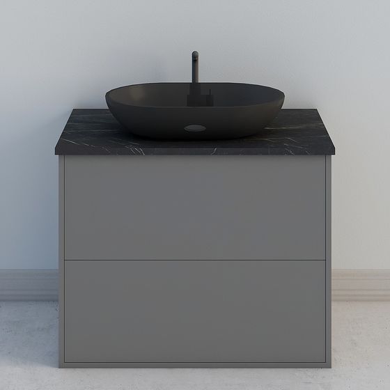 Stylish Bathroom Cabinet 3D model for Contemporary Spaces