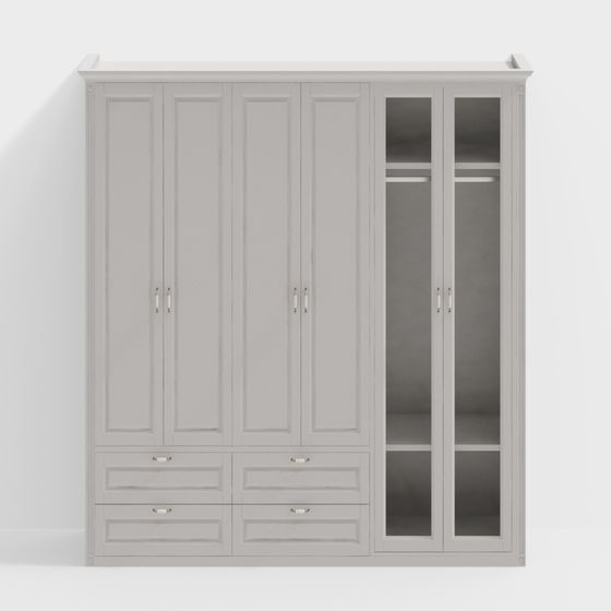 Простой европейский сегментированный гардероб