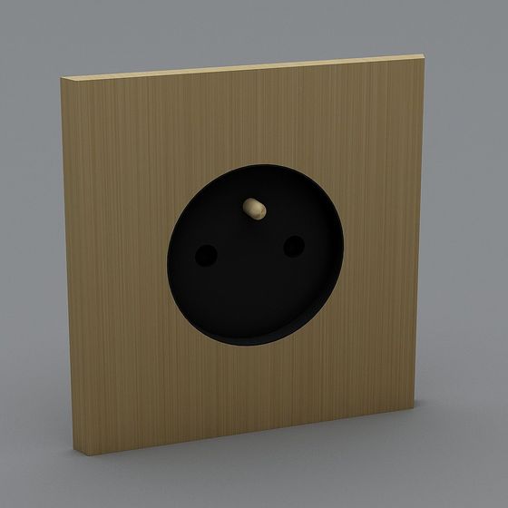 Modern Minimalist 3D Socket Model