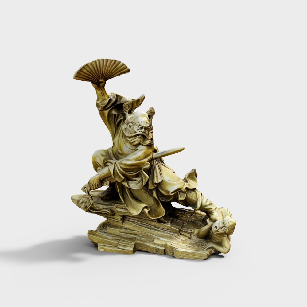 Heroic Duel 3D Model in a Fantasy World