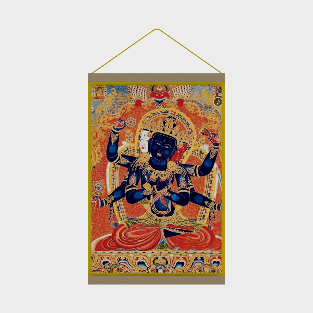 Peinture suspendue de statue de Bouddha pour hall de Bouddha