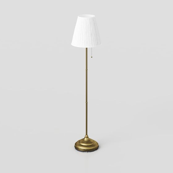 Elegant Floor Lamp 3D Model for Modern Interiors