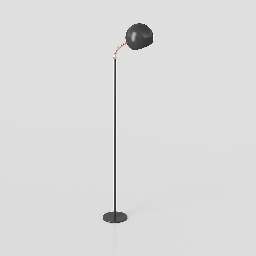 black floor lamp
