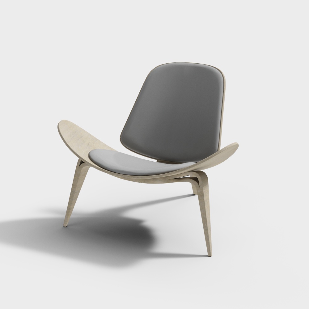 회색 팔걸이 의자