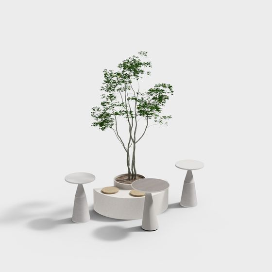 Nature Symbiosis Table 3D model for Creatives