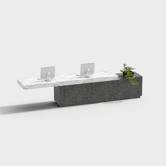 Urban Office Desk 3D model
